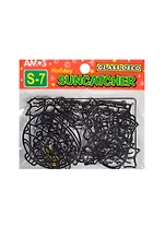 Новогодние витражи-мини (23870) (SDOPP-S7) (набор-7) (6шт/Дед Мороз Снеговик Шарик Колокольчики Свечка Олень) (упаковка) (НГ)