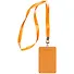 Чехол для пропуска с лентой, оранжевый - 1