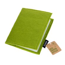 Визитница 14л 110*140мм Lejoys серия Felt зеленый искусственный войлок