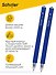 Ручка шариковая Schiller, Strikt, автоматическая синяя 0,5 мм - 1