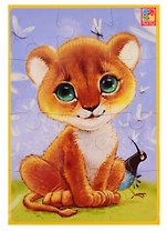 Мягкие пазлы А5 Vladi Toys Львенок