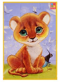 Мягкие пазлы А5 Vladi Toys Львенок