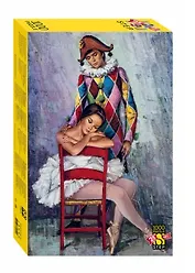 Пазл 1000 "Арлекин и балерина" (Юбилейная коллекция)