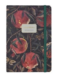 Книга для записей А5 100л лин. "FLORA.Гранат" 7БЦ, резинка, Bruno Visconti