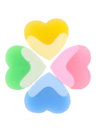 Ластик «Hearts», 4 штуки, в ассортименте