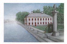 Открытка СПб карандаш Летний дворец Петра I