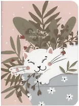 Блокнот 105*140 32л кл. "Mur-Mur", сон, карт.обл., скрепка, микротекстурирование, ламинация