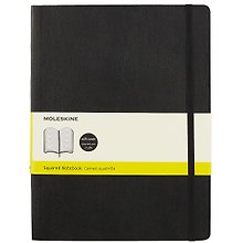 Книга для записей А5, 120 листов "Classic Soft Large", черная, Moleskine
