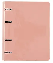 Тетрадь на кольцах в клетку Listoff, "Soft Touch. Нежный розовый", 120 листов