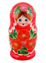 Матрешка 5 в 1 средняя (Цветы, Эскиз 07, Цветочный узор) (М05140307)