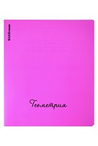 Тетрадь 48л кл. ТЕМА "Neon. Геометрия"  пласт.обл., ассорти, ErichKrause