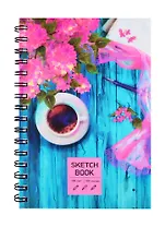 Скетчбук А5 100л "Весеннее утро" белый офсет, 100г/м2, евроспираль