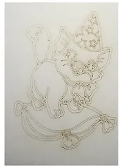 Трафарет Кошка на подушке А5 (148х210) (А5-127) (3+) (Песочный мир)