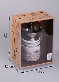 Кофемолка ручная Прованс в подарочной упаковке (14см) (270-265)