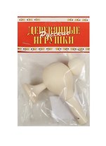 Свистулька большая деревянная Соловушка (неокр) (РДИ604) (10х10х5см) (Анданте) (3+)