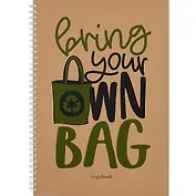 Тетрадь в клетку Listoff, "Eco-friendly. Дизайн 2", А4, 96 листов