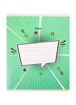 Тетрадь в клетку Listoff, "Комикс", 18 листов, в ассортименте