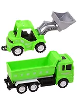 Игровой набор Стройтехника, грузовая машина инерц., погрузчик, пакет