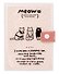 Книга для записей "Meow" А5, цветн. блок с рис., ПВХ обложка, с застёжкой, 128 л., в ассортименте - 2