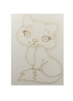Трафарет Кошка №1 (А5) (431) (упаковка)
