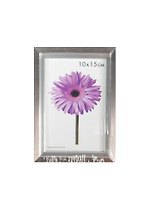 Фоторамка пластик 10*15 "Kleopa" серебряная, 100 рамок