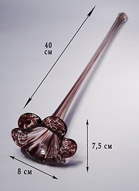 Сувенир Цветок бордовый (40 см) (1663066)