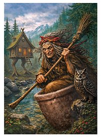 ПАЗЛЫ 500 элементов. СКАЗКИ. БАБА-ЯГА (Арт. Ф500-9620)