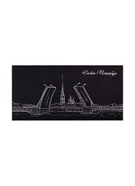 Конверт С65 (114*229) СПб "Мосты" 120г,черный, европодвес