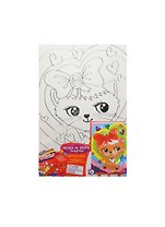 Набор Роспись по холсту Кошечка (24412) (20х30см) (краски+палитра+кисточка) (Креатто) (3+) (упаковка)
