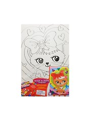 Набор Роспись по холсту Кошечка (24412) (20х30см) (краски+палитра+кисточка) (Креатто) (3+) (упаковка)