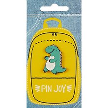 Значок «Динозаврик с улыбкой», металл, Pin Joy