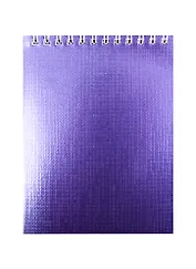 Блокнот "METALLIC", А6, 40 листов, клетка, фиолетовый