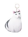 Брелок-антистресс "Кот белый мем", 15см