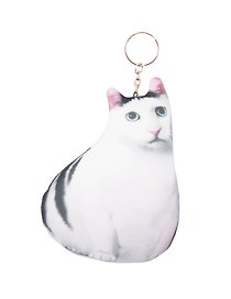 Брелок-антистресс "Кот белый мем", 15см
