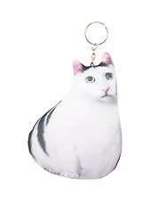 Брелок-антистресс "Кот белый мем", 15см