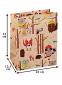 Пакет подарочный бумажный А4 "Funny zoo", детский - 2