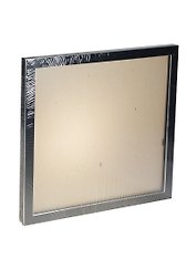 Рамка пластик 30*30 "Gerda" черная с серебром, 100 рамок