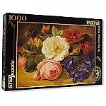 Пазл Step Puzzle, Русские музеи, Букет цветов с улиткой, 1000 элементов