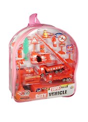 Набор игрушек Пожарные В рюкзачке (dv-136) (пласт.) (3+)