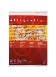 Альбом для акварели 10л "Allegretto" склейка, среднее зерно, холст, 210х300, 150г/м2, Hahnemuhle