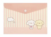 Папка-конверт А5 на кнопке "Kawaii. Щенки"