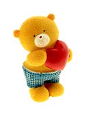 Медвежонок с сердечком полистоун (11 см) (431150) - 2