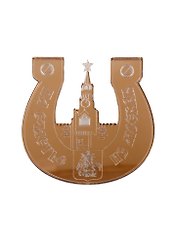 ГС Магнит Москва Подкова На счастье зеркальный золото (акрил) (7,5см)