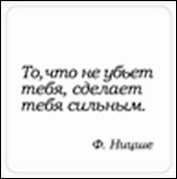 Сувенир, Магнит То что не убьет тебя сделает тебя… (Nota Bene) (NB2012-023)