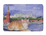Магнит коты Кремль (картон) (Москва) (МК/208/004)