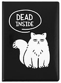 Обложка на паспорт «Котик dead inside» - 0