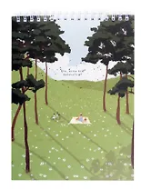 Блокнот А5 50л кл. "Soul", роща, карт.обл., спираль, микротекстурирование, ламинация, тиснение золотой фольгой