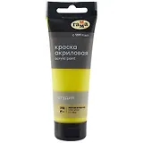 Краска акриловая художественная "Студия" 75мл, желтая лимонная, Гамма