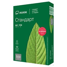 Бумага А4, 500 листов, 80г/м2, «Илим Стандарт», Илим