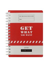 Блокнот А6 96л кл. "Get" спираль, ламинация, IN FOLIO